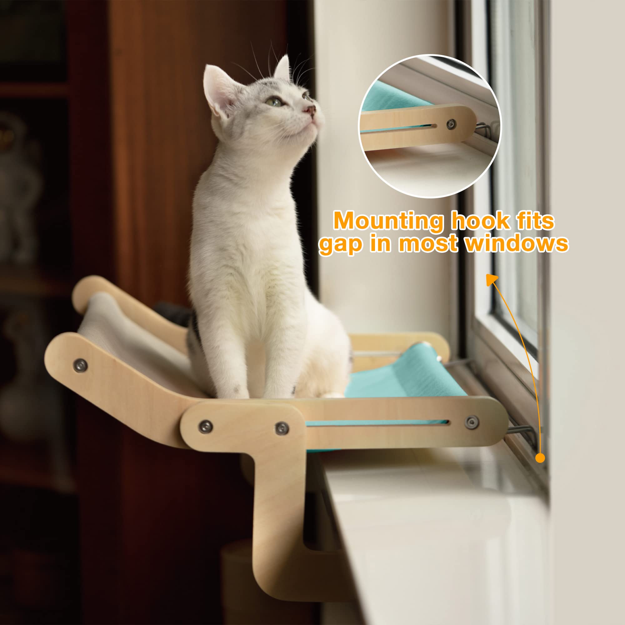 Wooden Window Bed for Cats